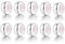 GW Charms Stopper de Breloques pour Bracelet avec Caoutchouc en Argent Sterling 925 Perles Compatible pour Européen Bracelets à Breloques (Argent, Lot de 10)