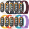 BABEJIA 10 Pezzi Cinturini Compatibili con Xiaomi Smart Band 10/9/8, Cinturino Morbidi e Sportivi, Braccialetti con Connettore in Metallo, Traspiranti, Regolabili, a Sgancio Rapido
