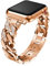 Compatible con Apple Watch 10 42mm Reemplazo de Banda Acero, Diamante Acero Inoxidable Brillante Correas Glitter Metal Brazalete Compatible con iWatch 41mm 40mm 38mm Series 9 8 7 6 SE 5 4 3 2 1