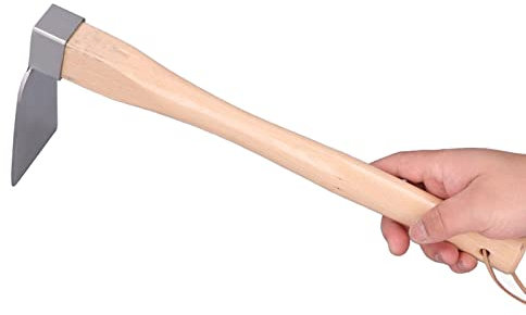 Mini Houe Forgée De 38,5 Cm En Acier Inoxydable Pour Désherber, Semer, Retourner le Sol, Pour les Propriétaires, les Jardiniers Et les Amateurs De Bricolage