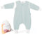 Mababu Ganzjahres Baby Schlafsack mit Füßen & abnehmbaren Ärmeln - 1.5 TOG - 100% GOTS Bio-Baumwolle - Ganzjähriger Kinderschlafsack mit Füßen- umklappbare Bündchen - Sea Green, 80cm