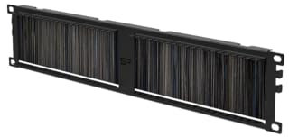 Stalflex Cable Management Plaque de Brossage 2U 19 Pouces - Baie de Brassage Fabriqué en métal très résistant - Informatique Serveur Accessoire