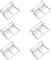 NIYATA Clips Tapa Acuario 6MM,Soporte de Acuario Acrílico,Clips de Cristal Acuario,Clips de Protección de Vidrio para Acuario