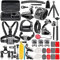 Acuvar 50 in 1 Action Camera Accessory Kit Compatible with GoPro Hero 12 11 10 9 DJI OSMO 4 3 2 Insta360 X3 X2 GO 3 SJCAM DBPOWER AKASO VicTsing APEMAN WiMiUS QUMOX Lightdow Campark Sony Sports DV