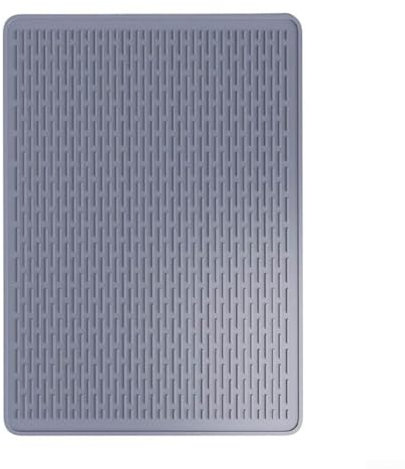 Tappetino resistente al calore, in silicone, per stufe elettriche, resistente al calore, tappetino di scarico per stufa, 71 x 51 cm (grigio)
