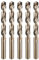 sourcing map 5pcs M35 Cobalt Twist Drill Bit 12mm(15/32) Dia High-Speed Steel Metric Drill Bit with Titanium Coating For Drilling Hard Metals, Stainless Steel, Alloy Steel, Cast Iron