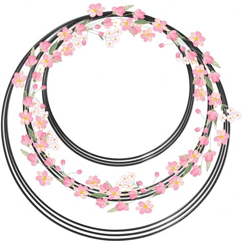 9 Stück Metallringe zum Basteln,Metallring (20, 25 & 30 cm),Metallring Schwarz,Geeignet für Hochzeitsgirlandendekoration, DIY-Kunsthandwerk, Traumfänger, Blumenarrangements usw (Schwarz)