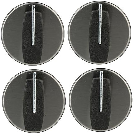 ARTIBETTER Gas Hob Knobs Black Heat Resistant Plastic Stove Control Knobs for Easy Handling
