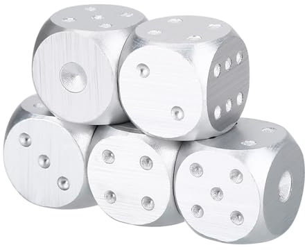 Dauerhafte Handwerkstisch -Set von Würfeln des Spiels X 5 mit Aufbewahrungsbox für Familienspiele Caja Cuadrado (Quadrat)