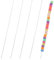 5Pcs Bead Spinner Needles for Jewelry Making, Flexible & Durable Straight 6.5 Inches Long Beading Needles with Large Eyes for Bracelet Necklace Jewelry Making, Includes 0.4|0.5|0.6|0.7|0.8mm Sizes