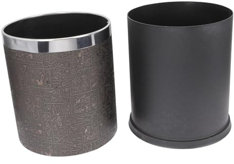 HOUDERCO European Style Trash Can Lidless Trash Can for Home and Office Use Made of Plastic Material As Waste Bin Kitchen Waste Container Bathroom