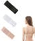 Lethiemta 3PCS Bra Extenders, Stainless Steel Hook Stretchy Women's Bra Extenders, Soft and Comfortable Bra Strap Extender with 2 Hooks 3 Row Bra Extension for Girls (Black+White+Apricot-2 Hook)
