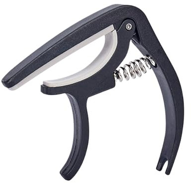 Cejilla para guitarra acústica, pinza de guitarra - pinza de guitarra folk para afinar | Acción de resorte portátil, accesorio multifuncional para guitarra folk, guitarra clásica, guitarra eléctrica