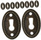DIYEAH 10Pièces Plaque Décorative pour Serrure de Cache Vintage pour Commodes