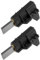 eMagTech 1 Par de Escobillas de Carbón para Lavadora (5 X 12,5 X 36 Mm WW80J5555FX) Compatible con Samsung 1400
