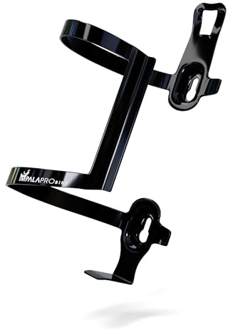 IMPALAPRO Side Load Bottle Cage for Road Bikes & MTB Right Aluminum 34g | Side Entry Water Bottle Cage Right-Hand, 10 Gradient Electroplated Colors, Fits Ø72-76mm Standard Bottles