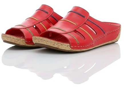Gemini Damen Pantolette rot