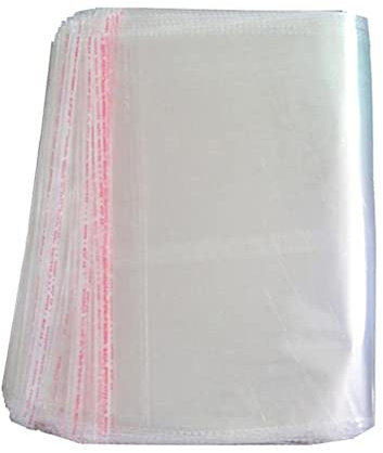 100 Stück Selbstklebende Opp Klarsichtbeutel 32X45Cm Transparent Ideal Zum Verpacken Von Kleidung, Hemden Und T-Shirts, Kristallklare Folientüten Für Geschenkverpackung