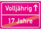 DankeDir! Volljährig (17 Jahre) Ortsschild rosa Geschenk 18. Geburtstag bester Freund Freundin Geschenkidee Geburtstagsgeschenk Volljährigkeit Kleines Geschenk 18er Geburtstagsparty
