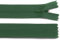 Schnoschi 1 Stück 20 cm Langer Spiralreißverschluss, nahtverdeckt, Nicht teilbar, olivgrün, 3mm Laufschiene, Reißverschluss