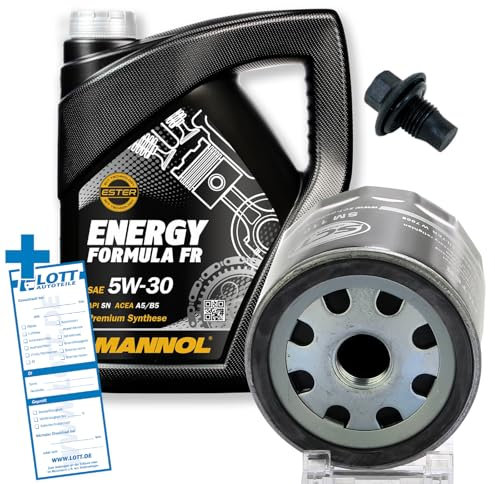 Ölwechsel Set Inspektion 5 Liter Mannol OEM 7707 Motoröl 5W-30 Öl + Ölfilter + Öl Ablassschraube Verschlussschraube