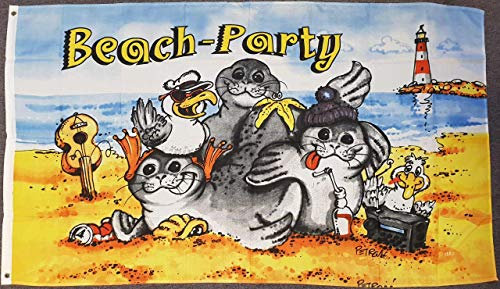 flaggenmeer® Flagge Beach-Party 80 g/m² ca. 90 x 150 cm