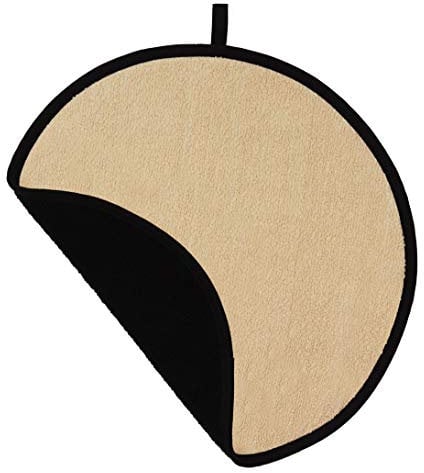 Black and Cream Towelling 37cm Chefs Pad Loop Range Single