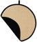 Black and Cream Towelling 37cm Chefs Pad Loop Range Single