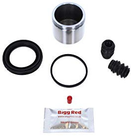 Bigg Red - Front Brake Caliper Repair Seal Kit & Pistons - Compatible with Civic Type R 2001-2012, EP3, FN