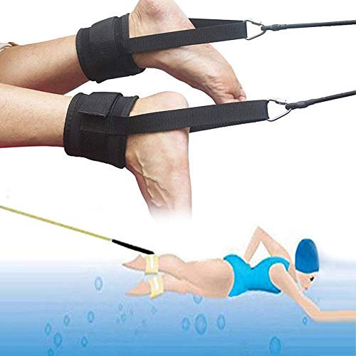 Cracklight Tobillo natación estacionaria, natación Fija Amarre natación, cinturón natación estático arnés natación, Bandas Resistencia Cuerdas elásticas natación