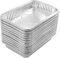30 PCS Cuadradas 21X14X4.5cm Bandejas desechables de papel de aluminio Bandejas para asar en ollas de papel de aluminio Contenedores para hornear Cocinar Almacenamiento de alimentos congelados