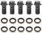 Für Hohlschraube M10 - Professioneller Flexibler Gummi-Bremsschlauch Mit 10 Mm Banjo-Anschlüssen 5 Stück Motorrad-Banjo-Schrauben Und Unterlegscheiben Für Den Hauptbremszylinder M10 X 1,25 Mm