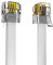 ASNQ High Speed Broadband RJ11 to RJ11 Cable - 15m with OFC Wires and PVC Cover - Internet DSL Cable - Flat, White
