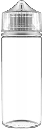 Chubby Gorilla - 120ML Unicorn Bottle - Clear Bottle / Natural Cap - V3 (5 PACK)