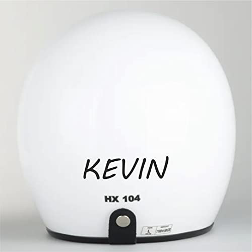 ADESIVI NOME PERSONALIZZATO BICI MOTO CASCO AUTO SCUOLA CASA decalcomanie tuning COD.C0016 (Nero)