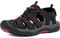 GRITION Sandalias de Senderismo Hombre, Deportivas Verano Trekking Punta Cerradas Playa Exterior, Ajustable Antideslizantes Zapatillas Casuales Caminar Agua Calzados Negro Rojo 42EU