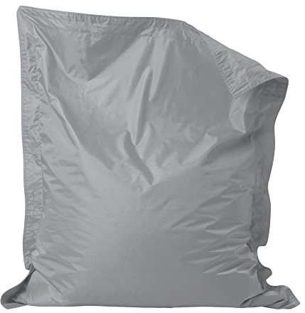 Bean Bag Bazaar Sitzsack Kinder, Grau, Outdoor Sitzsack mit Füllung, Wasserabweisender Stoff, 120cm x 100cm, Kinder Sessel für Draußen und Drinnen, Garten Sessel, Kinderzimmer, Spielzimmer, Garten
