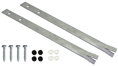 Gartenwelt Riegelsberger Bodenanker zum Einbetonieren 40 cm aus Stahl feuerverzinkt inkl. Schrauben Erdanker für Schaukel oder Schaukelanbau 2 Stück (Set)