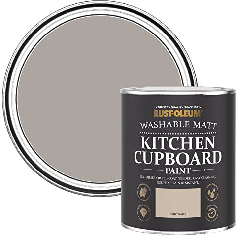 Rust-Oleum Light Brown Kitchen Cupboard Paint in Matt Finish - Butterscotch 750ml