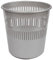 CABLEPELADO Papelera rejilla plastico, Cubo de reciclar, Cesta de basura, Papelera de plástico, Papelera escritorio, Papelera oficina, 28 cm alto x 27.5 cm diámetro, Capacidad 12 Litros, Gris