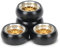 RCAWD Alloy RC Rad Rim Reifen RC Drift Reifen für 1/28 Wltoys K969 K989 P929 Kyosho Rally Modellauto Upgrade Teil 4pcs (gelb)