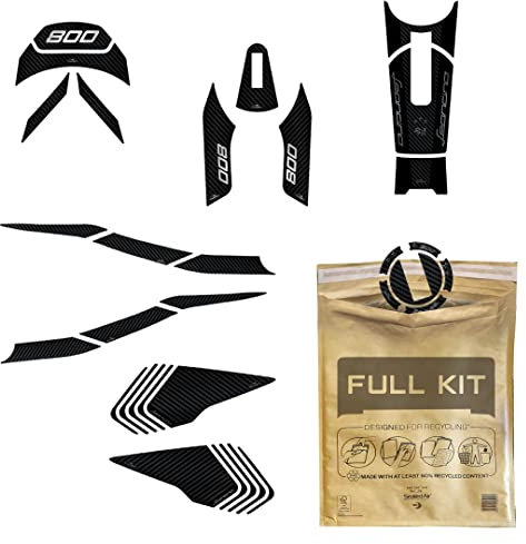 Resin Bike Kit Aufkleber Motorrad Kompatibel Mit Benelli Leoncino 800 2022-2026. Schutz Grip Motorrad Tank-Schutzfolie vor Stößen und Kratzern. Kit Aufklebersatz 3D-Harzklebstoff - Made in Italy