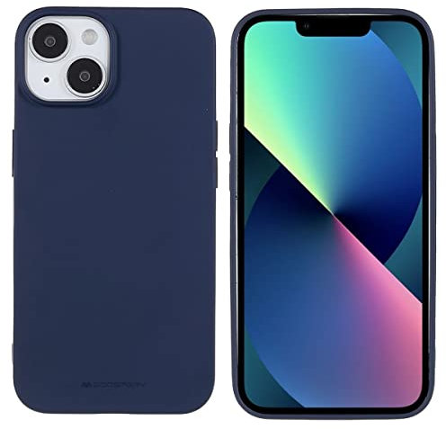 CoverKingz Carcasa para Apple iPhone 14 - Carcasa de silicona para iPhone 14 - Funda blanda - Funda blanda para smartphone - Carcasa delgada - Azul mate