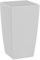 ECOMACETAS FLOWERPOT STORE Maceta de Colores de Plástico. Alargada Rectangular Decorativa 26 cm De Alto (Blanco Snow, 1)
