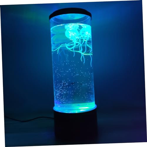 DOITOOL 1 Satz Aquarium Qualle Licht Desktop-dekor Entspannen Stimmung Nacht Licht Led-stimmungsnachtlicht Turmbeleuchtung Für Aquarien Lampe Aquarium Lichter Leuchtend Kind Abs