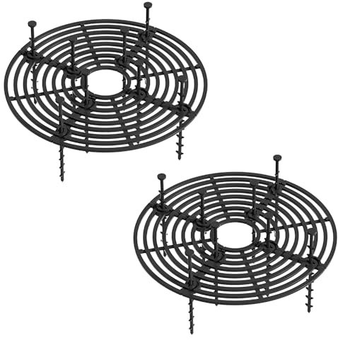 ZEACCT 2 Confezioni di Protezione del Terreno per Vasi da Fiori, Coperture Tagliabili per Vasi da Fiori, Griglia per Vasi da Piante Tagliabile, Copertura Griglia per Vasi da Fiori