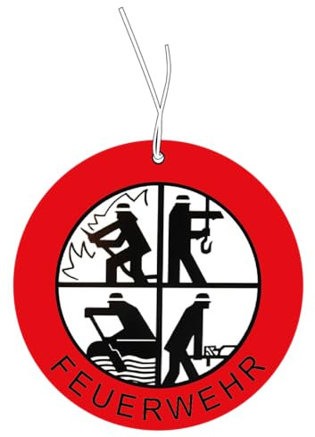 CME.Promo 2x Duftbaum Mit Feuerwehr Motiv, Duftspender, Tuning, Car Air Freshener, Duftanhänger Set