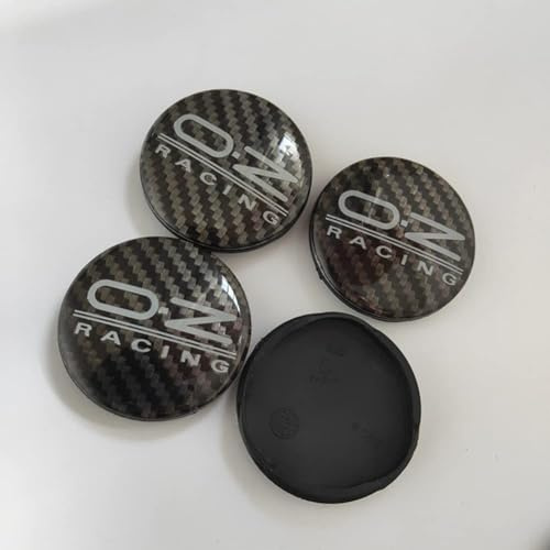 4 Stück Auto Nabendeckel Radmittenkappen für OZ O.Z Racing 55mm, Nabenkappen Radnabenkappen Staubschutzabdeckung Radnabenabdeckung Wasserdicht Zubehör