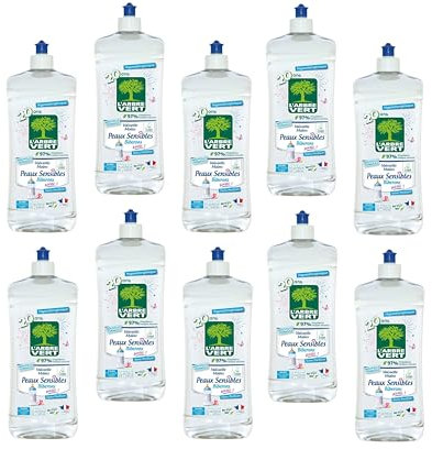 L'Arbre Vert Liquide Vaisselle Peaux Sensibles Biberons 750 ml - Lot de 10 - Vendu Par Lot