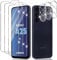 Wayneer Verre Trempé Pour Samsung Galaxy A25 5G, [3+3 Pièces] Vitre Protection écran Protection Camera, Sans Bulles 9H Dureté Ultra HD Anti Rayures Film Protection écran